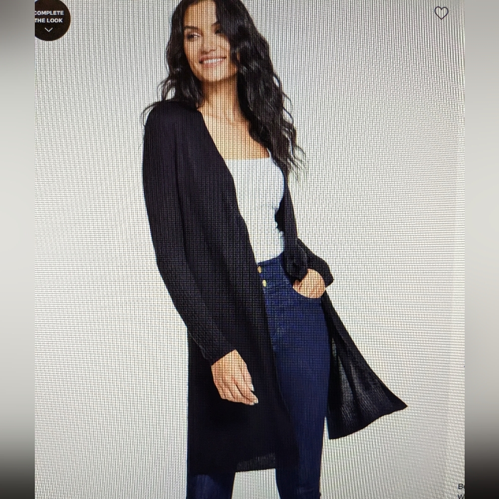 INC International Concepts Black Cardigan Sweater